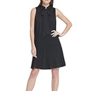 Dance & Marvel Black Pleated A-Line Mini Dress in Size ***SEE MEASUREMENTS***